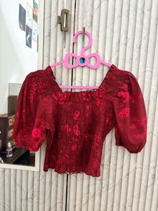 Chic Smocked Crop Top