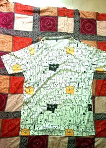 Cute Cat Print T-Shirt