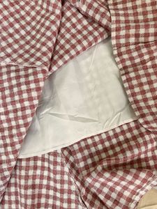 Red &amp; White Checked Skirt