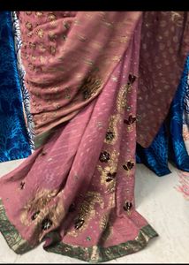 Embroidered Indian Blouse with saree