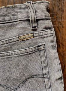 Grey Denim Shorts