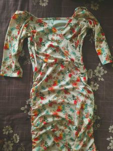 Floral Print Wrap Dress