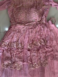 Elegant Pink Lehenga Choli Set