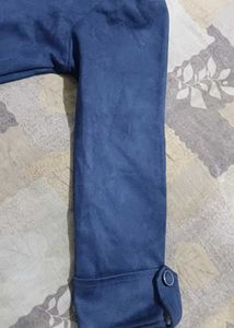 Stylish Blue High-Low  Dress