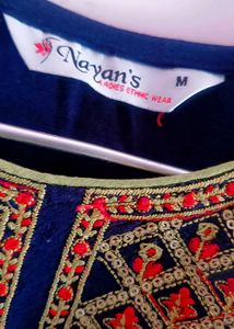 Embroidered Blue Kurta