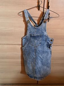 Stylish Denim Overall Dress