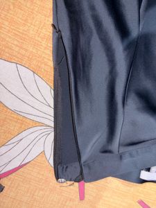 Sleek Black Satin Midi Skirt