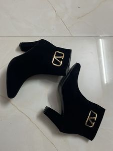 Black Heeled Ankle Boots size 36 and 38