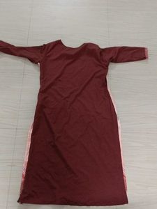 Elegant Printed Brown Kurta for Women