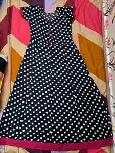 Beautiful Dotted Anarkali Kurti