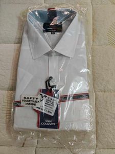 Men's White Short Sleeve Shirt