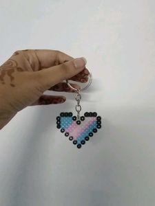 Handmade Pride Flags Heart Keychain - 1pc