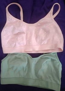 2-Pack Cotton Bralettes