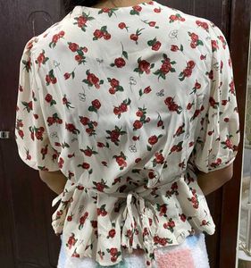 Floral Peplum Blouse