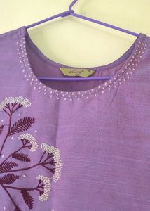 Lavender Color Kurti