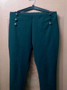 Green Skinny Fit Jeggings