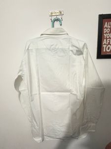 Luxury White Long-Sleeved Shirt