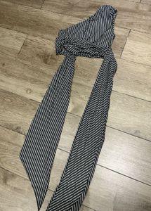 Striped One-Shoulder Tie Top
