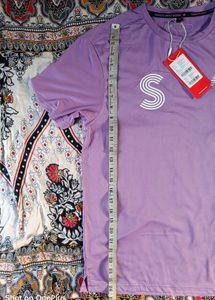 New Balance OG  Purple S Logo T-Shirt