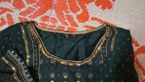 Pantaloons Elegant Green Lehenga Choli Set