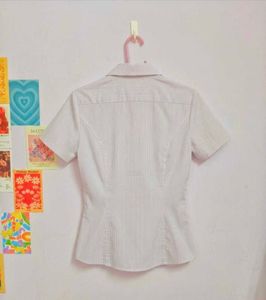 y2k Striped Snatched waist shirt