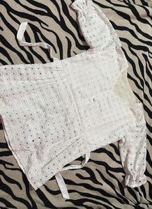 Chic White Broderie Anglaise Top