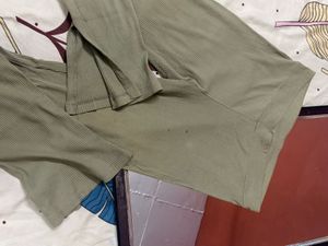Ribbed Flare Pants