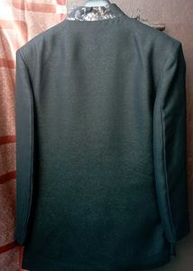 Stylish Black Embroidered Ethnic Jacket
