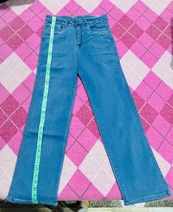 Blue Denim straight Leg Jeans