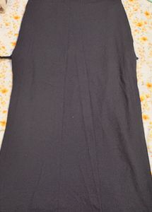 black wrap maxi skirt