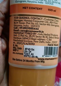 Mama Earth Honey &amp; Malai Face Wash SEALPACKED