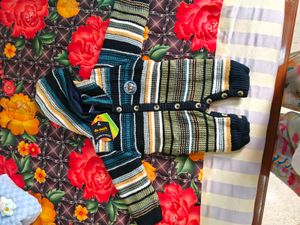 Striped Baby Cardigan unisex