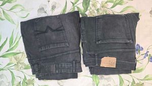 Stylish Light Black Denim Jeans - Pack of 2