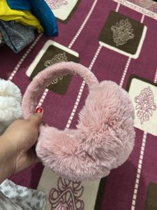 Pink Fuzzy Earmuffs - Stay Cozy!