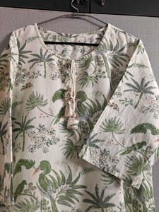 Boho Floral Print Kurta with full length duppata