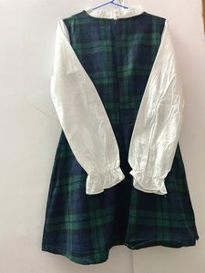 Korean Uniform Style Flannel Dress