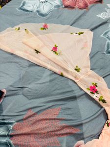 Elegant Floral Embroidered Ethnic Gown