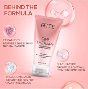RENEE Pink Therapy Collagen Night Mask❤