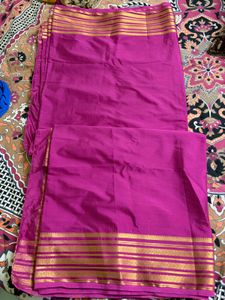 Vibrant Pink Mysore crepe premium 6meter