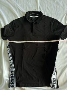 A|X Armani Exchange Black Polo Shirt