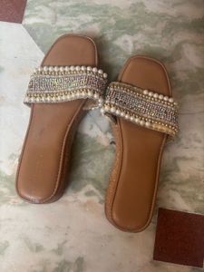 Embellished Flat Sandals