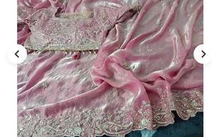 🌟Embroidered Silk Saree Blouse