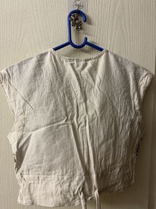 Embroidered Cropped Top