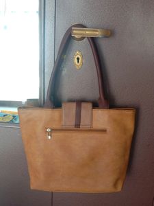 Stylish Color Block Tote Bag