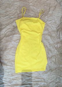 Shein Yellow Mini Dress