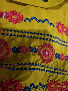 Stylish Mustard shirt top with Tassels