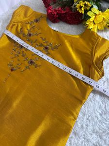Designer Embroidered kurta with dupatta