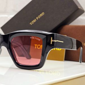 Tom Ford Black Sunglasses with Pink Lenses