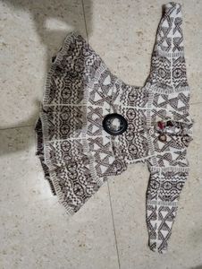 Cozy Geometric Print Knit Sweater