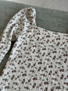Cute Floral Long Sleeve Top